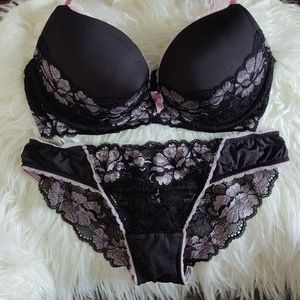Adore Me Push Up Bra and Panties Set
